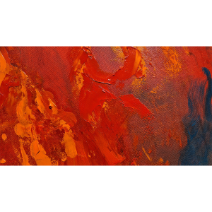 Fire, oil on canvas, spatula effect