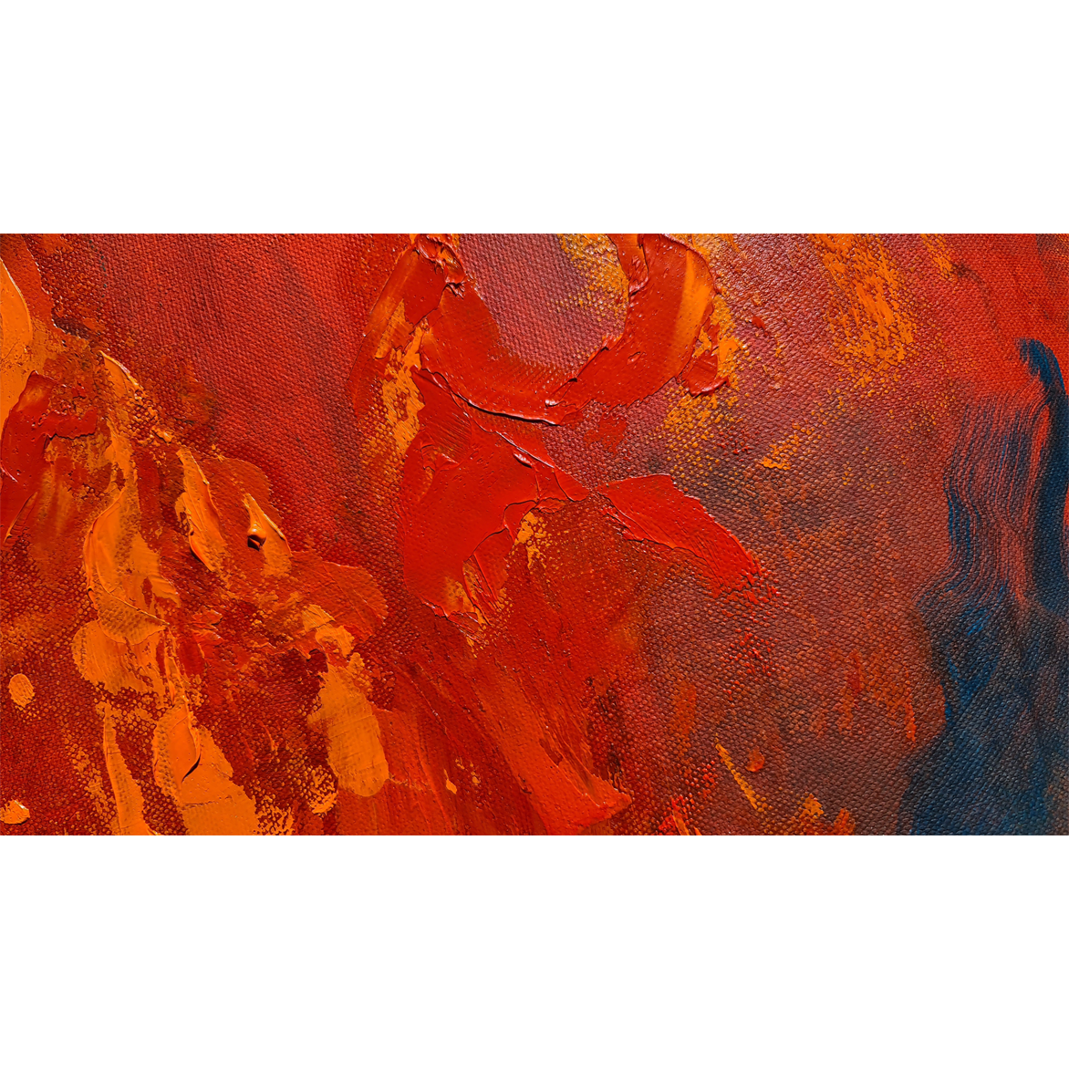 Fire, oil on canvas, spatula effect
