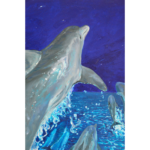 Delfine, Ölgemälde