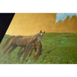 Pferde Südtirol, Ölmalerei