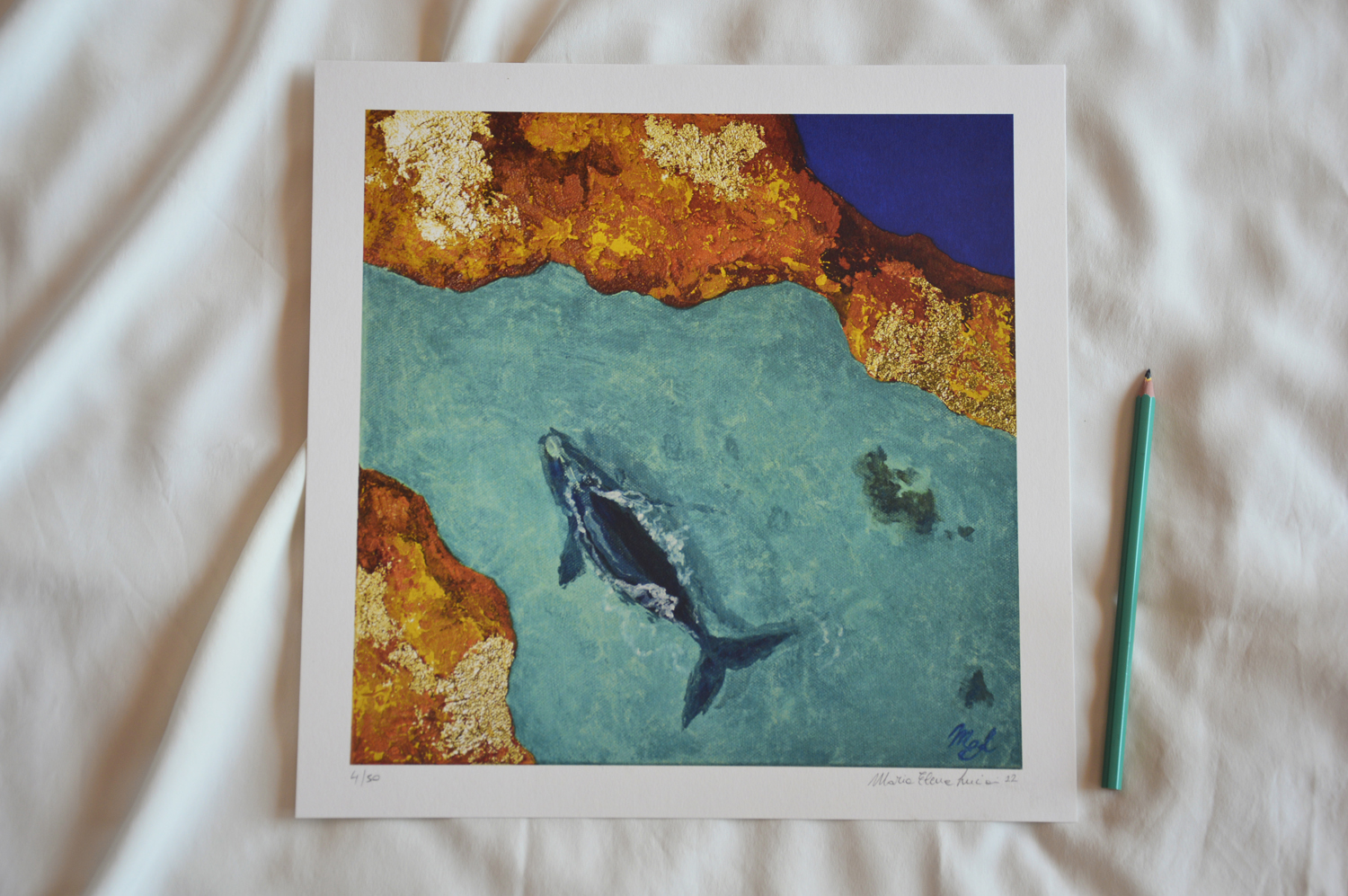 Whale Art, print