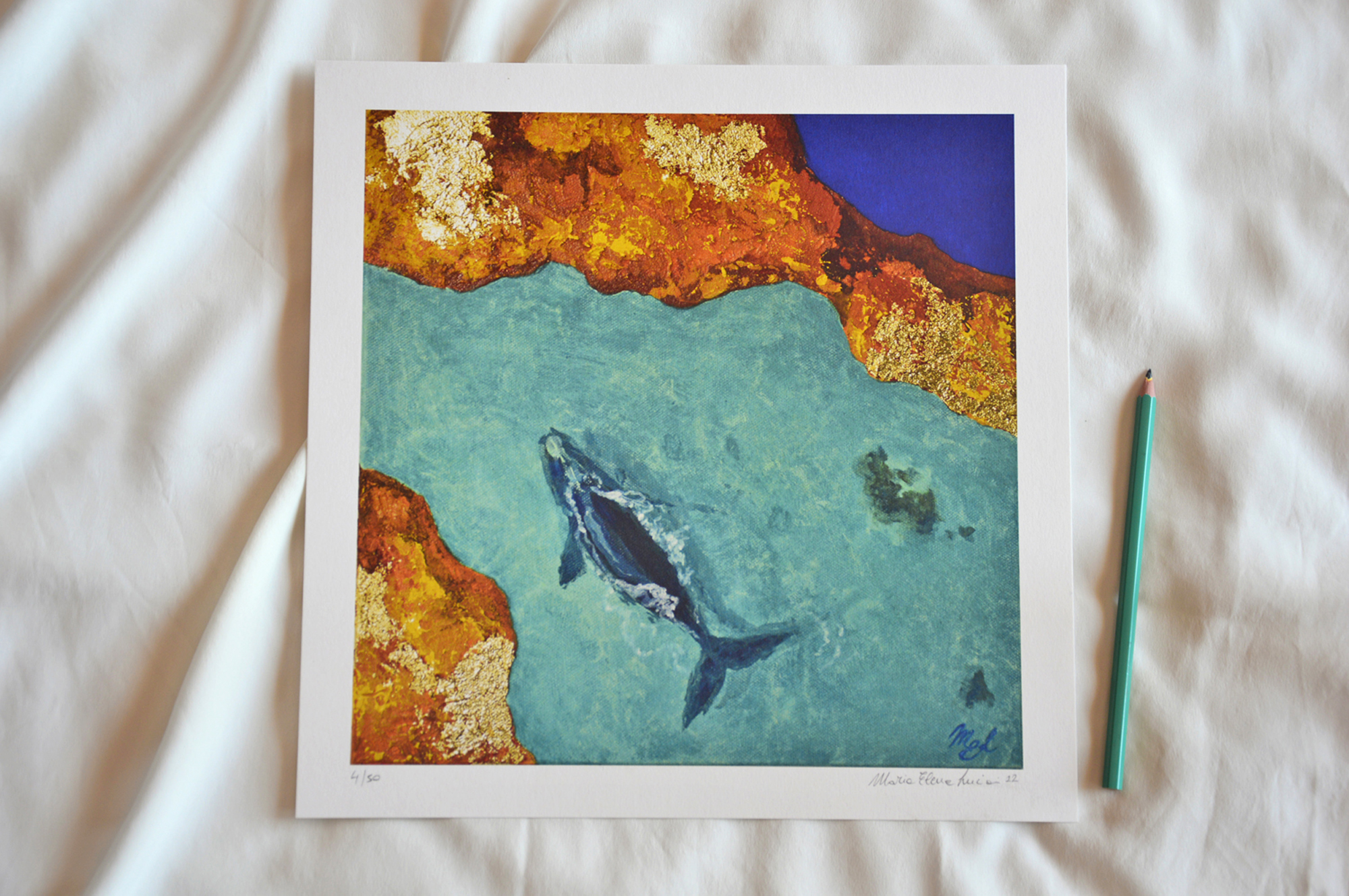 Whale Art, print in limited edition