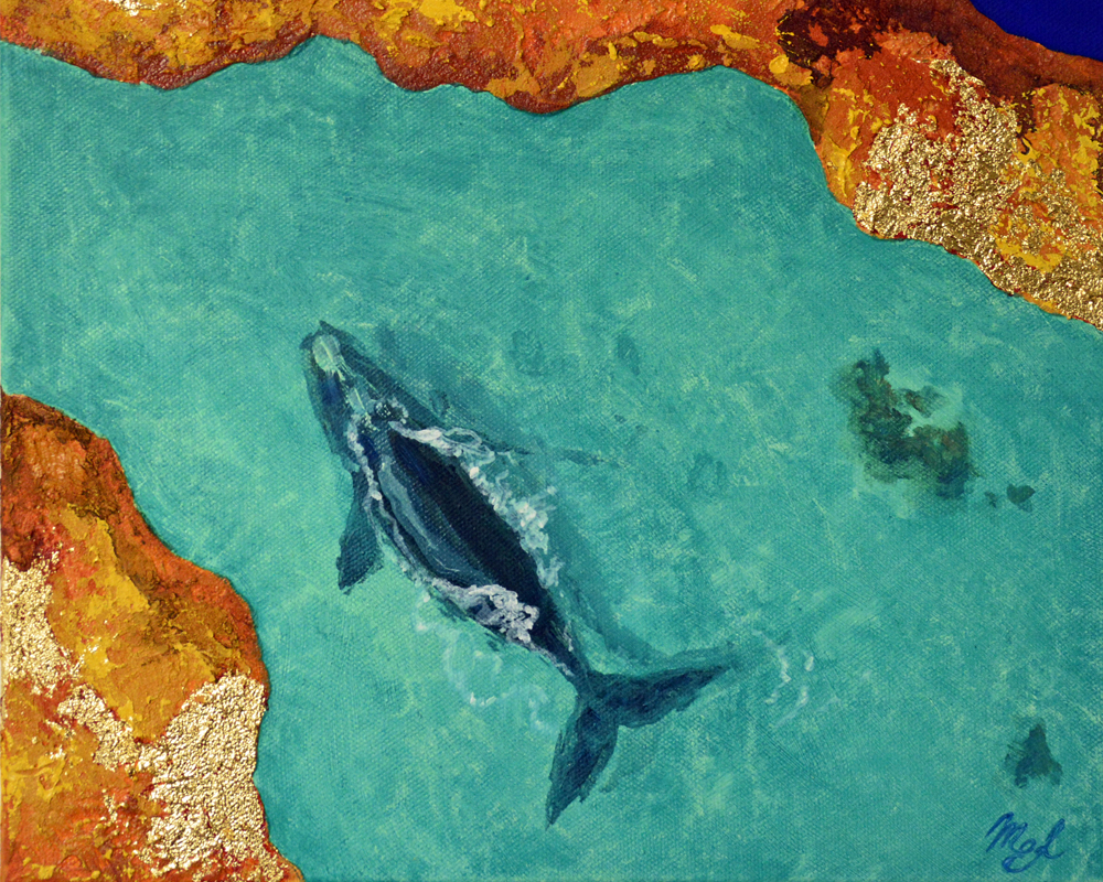 Whale art, painting