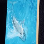 Blue Whale, small painting