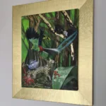 Jungle artwork_framed, oil on canvas