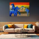 Cavalli Blu, arte