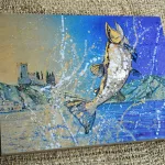 Springing trout of the lake, art.