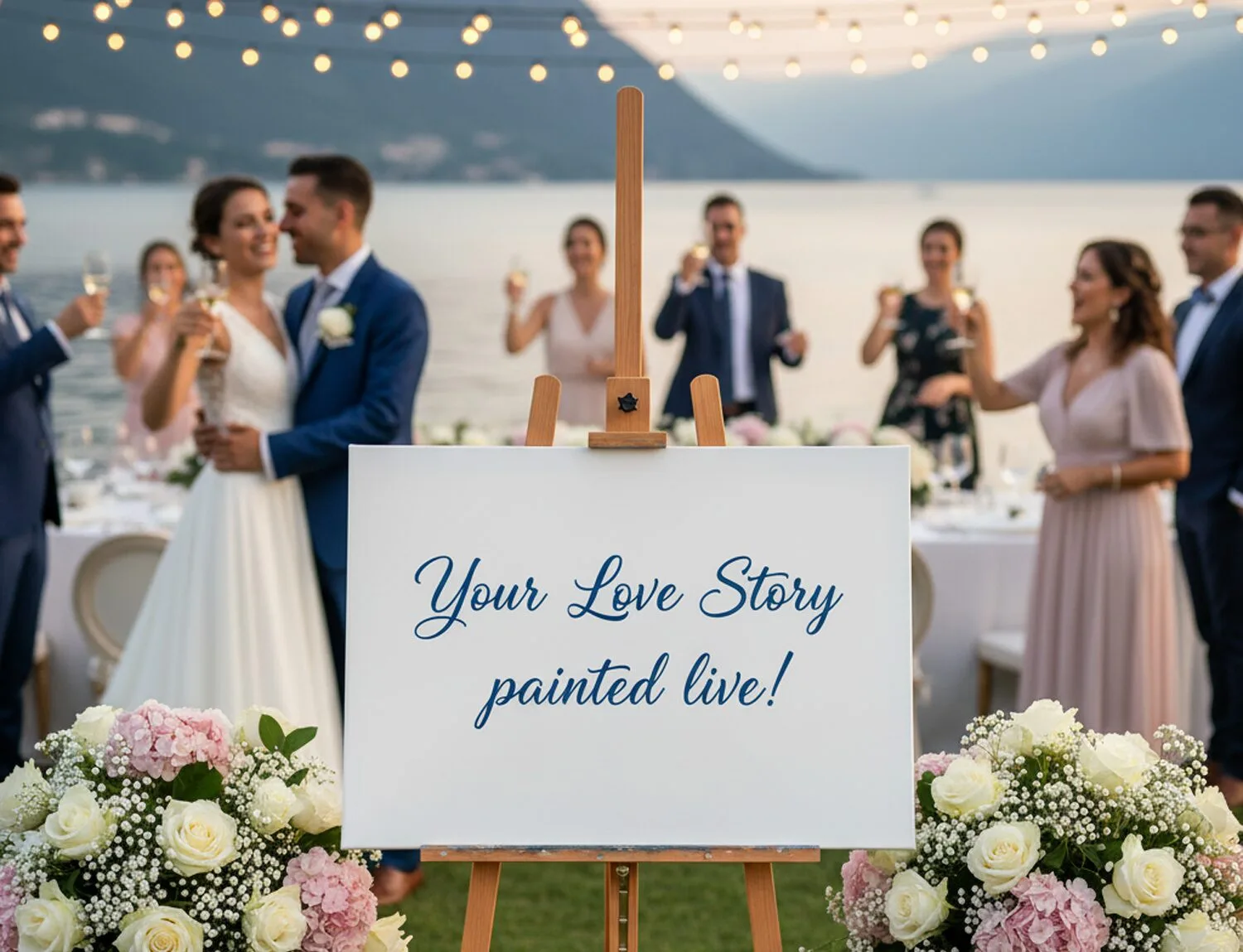 Wedding Painting, Lake Garda